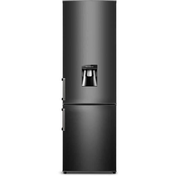Réfrigérateur combiné – 262L (196L + 66L) – Froid statique – A+ – L 55 x H 180 cm – Noir CONTINENTAL EDISON CEFC262DB –